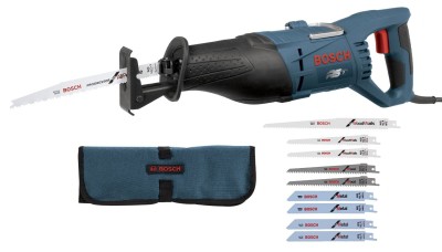 Bosch RS7 + RAP10PK 1-1/8-Inch 11-Amp Reciprocating Saw and 10-Piece General Purpose Blade Set